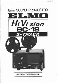 Elmo SC 18 manual. Camera Instructions.